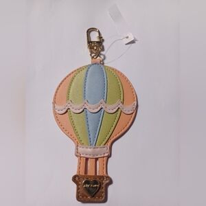 NWOT Betsey Johnson Hot Air Balloon Keychain Bag Charm